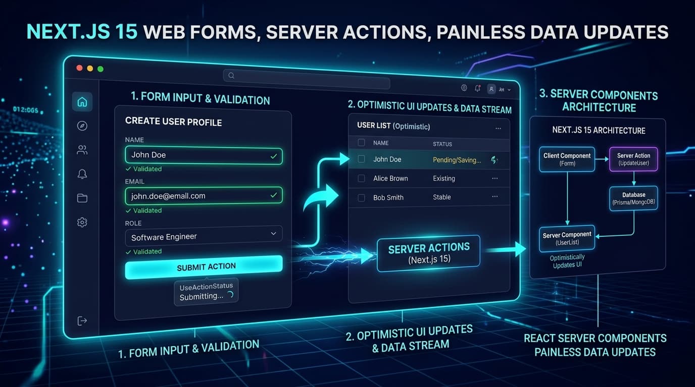 Building Simpler Web Forms: How Next.js 15 Makes Data Updates Quick and Painless